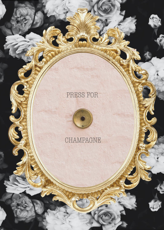 Champagnedarkfloral Ratio2x3 | Canvas