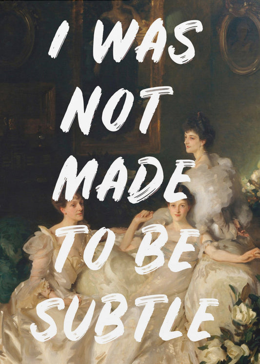 Notsubtlewhitefont Ratioiso | Poster