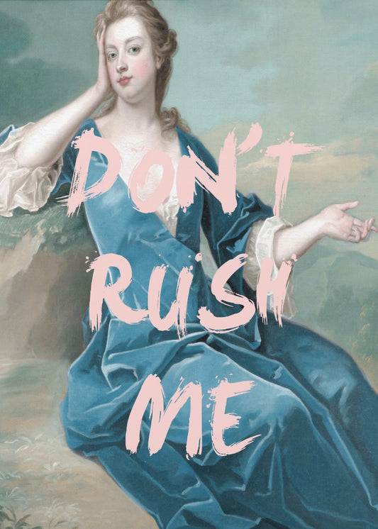 Dontrushmeteal Ratio2x3 | Poster