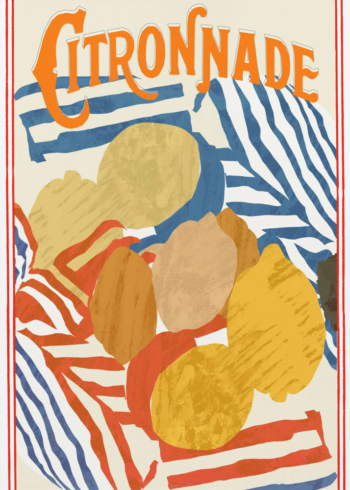 Citronnade Blue and Red | Canvas