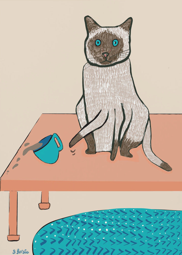 Naughty cat humour | Canvas