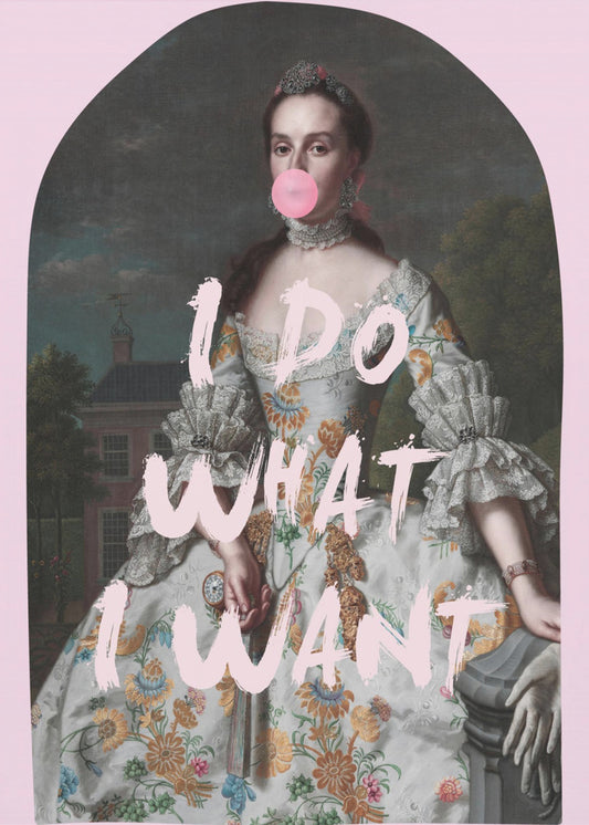 PINK I DO WHAT I WANT MAXIMALIST ART | Poster