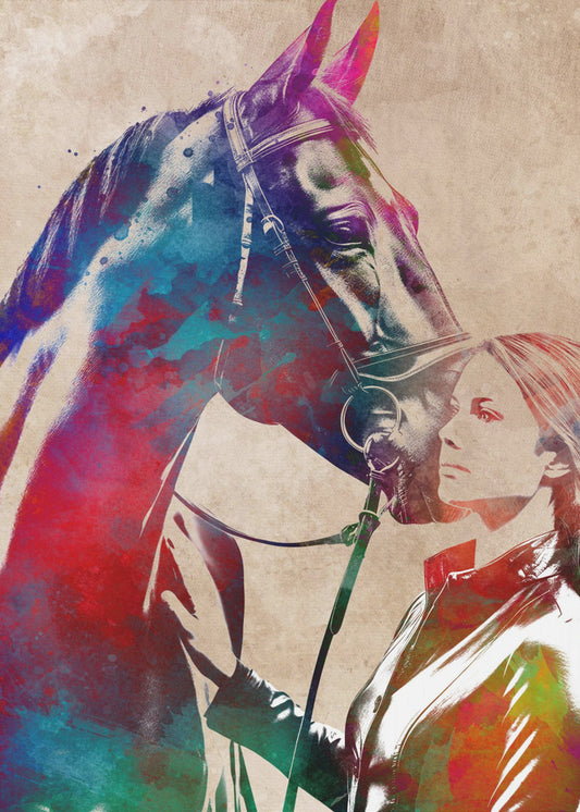Horse Rider sport art | Poster