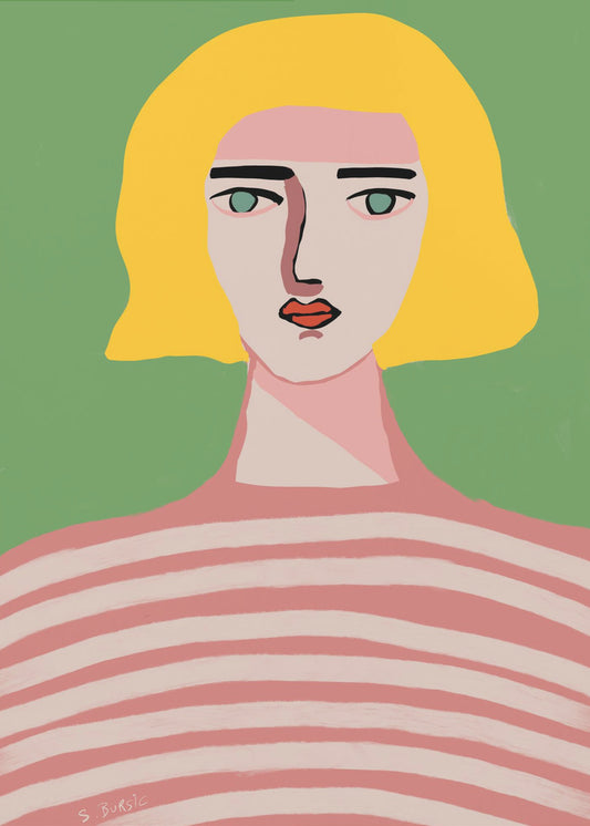 Lady with blonde hair | Poster