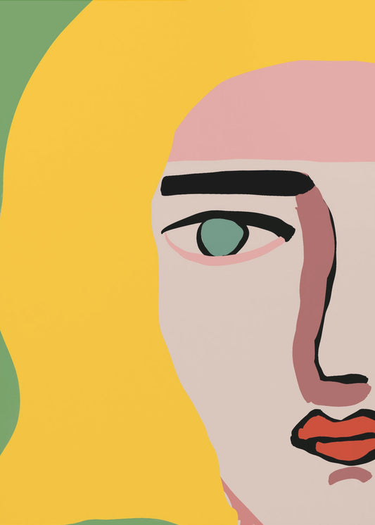 Closeup face blonde | Canvas