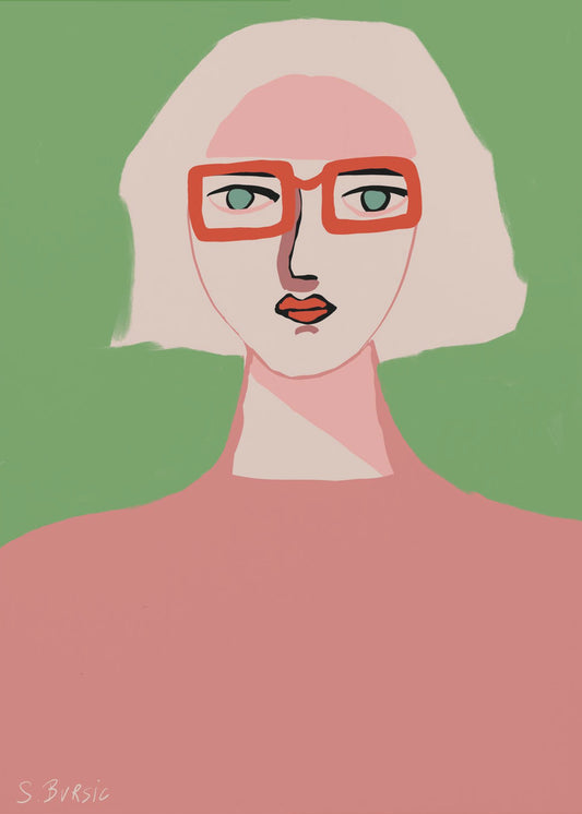 Lady with light hair | Canvas