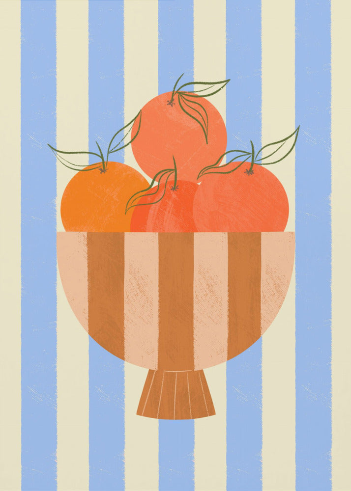 Bowl of Oranges | Canvas