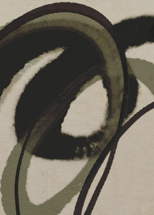 Inked Flowing Circles | Canvas