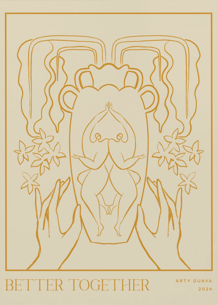 Vessel Collection : Better Together (LineArt) | Canvas