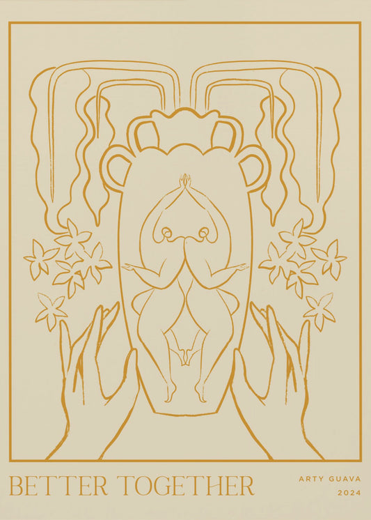 Vessel Collection : Better Together (LineArt) | Canvas