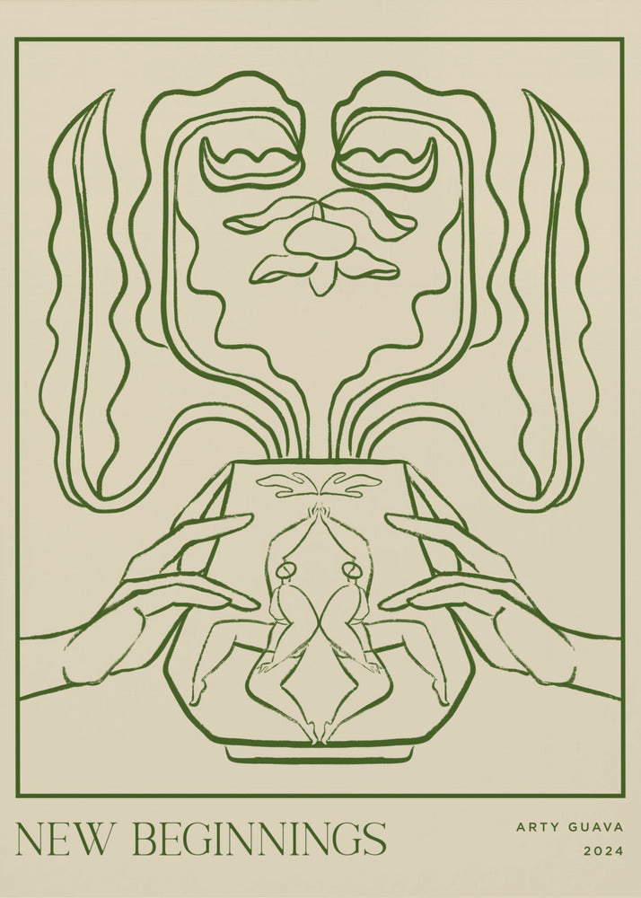 Vessel Collection : New Beginnings (LineArt) | Poster