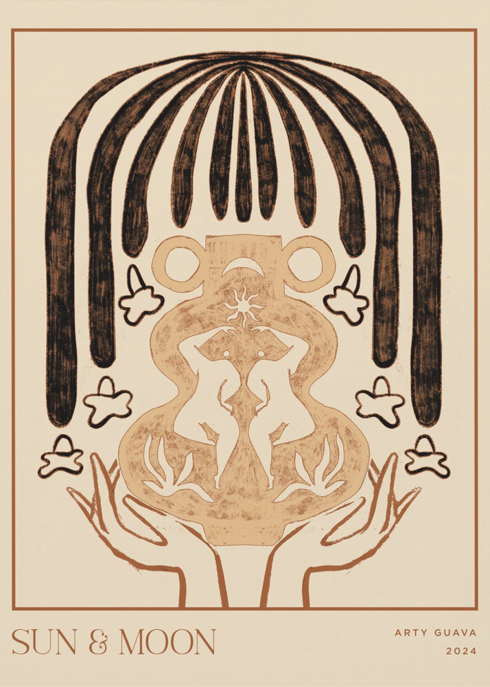 Vessel Collection : Sun &amp; Moon (LineArt) | Poster