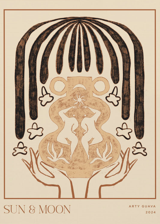 Vessel Collection : Sun &amp; Moon (LineArt) | Poster