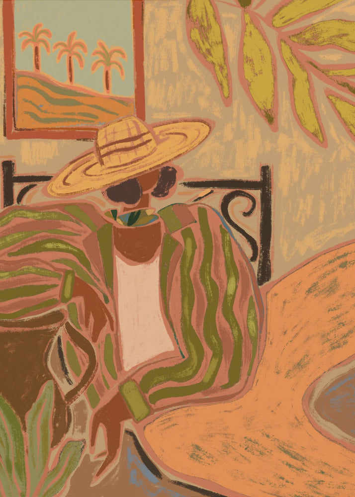 Lady in Stripe | Canvas