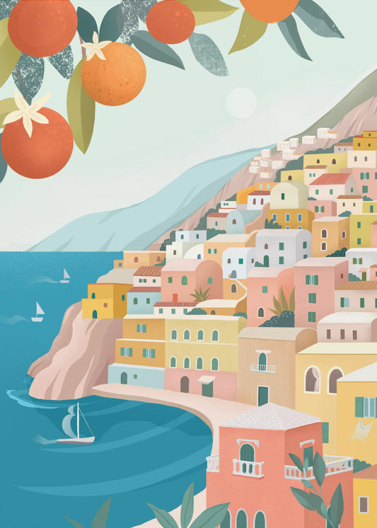 Positano Coast Italy | Canvas
