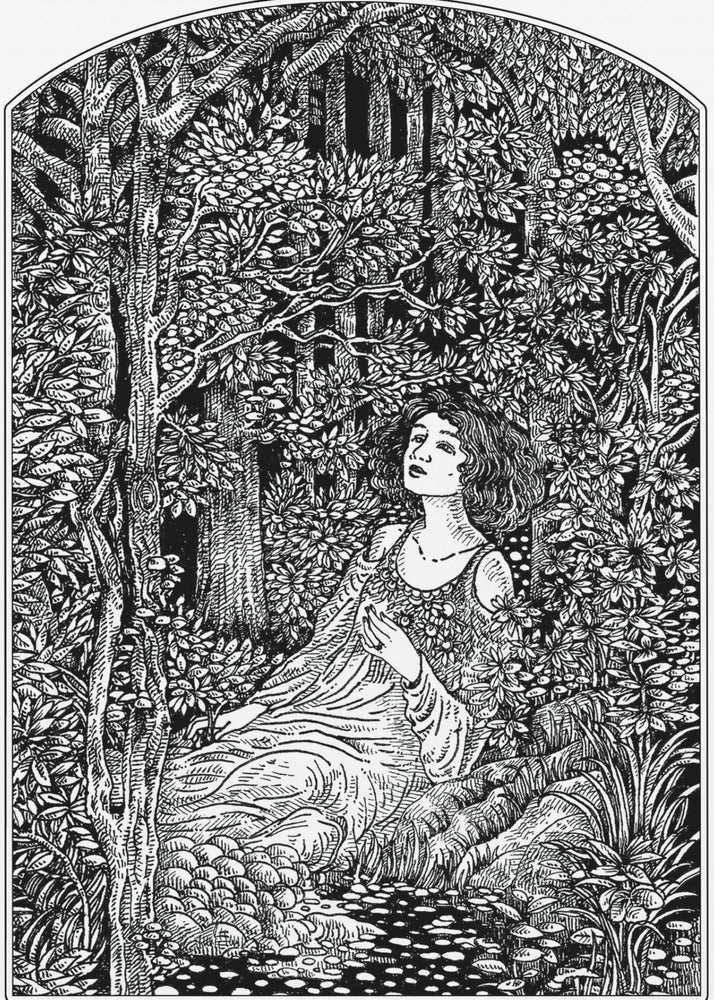 Woman in Forest | Poster
