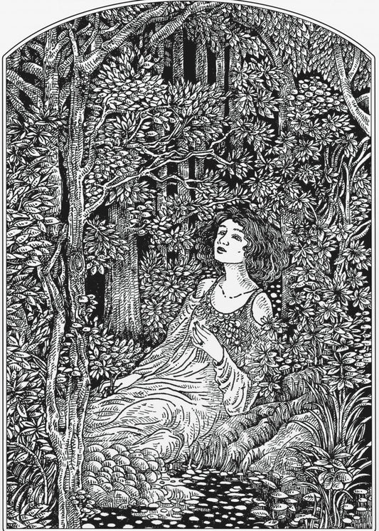 Woman in Forest | Poster