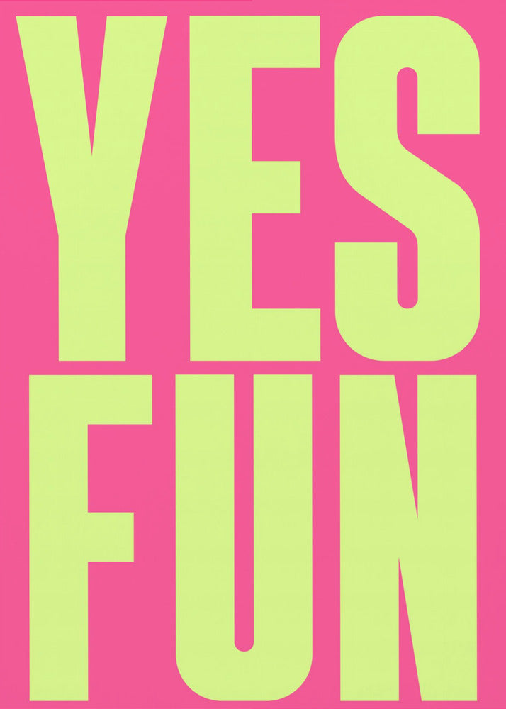 Bold Neon Positivity | Canvas