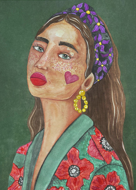 Girl with Hairband | Poster