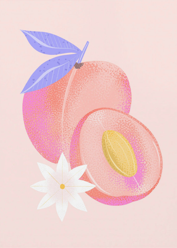 Textured Peach | Poster