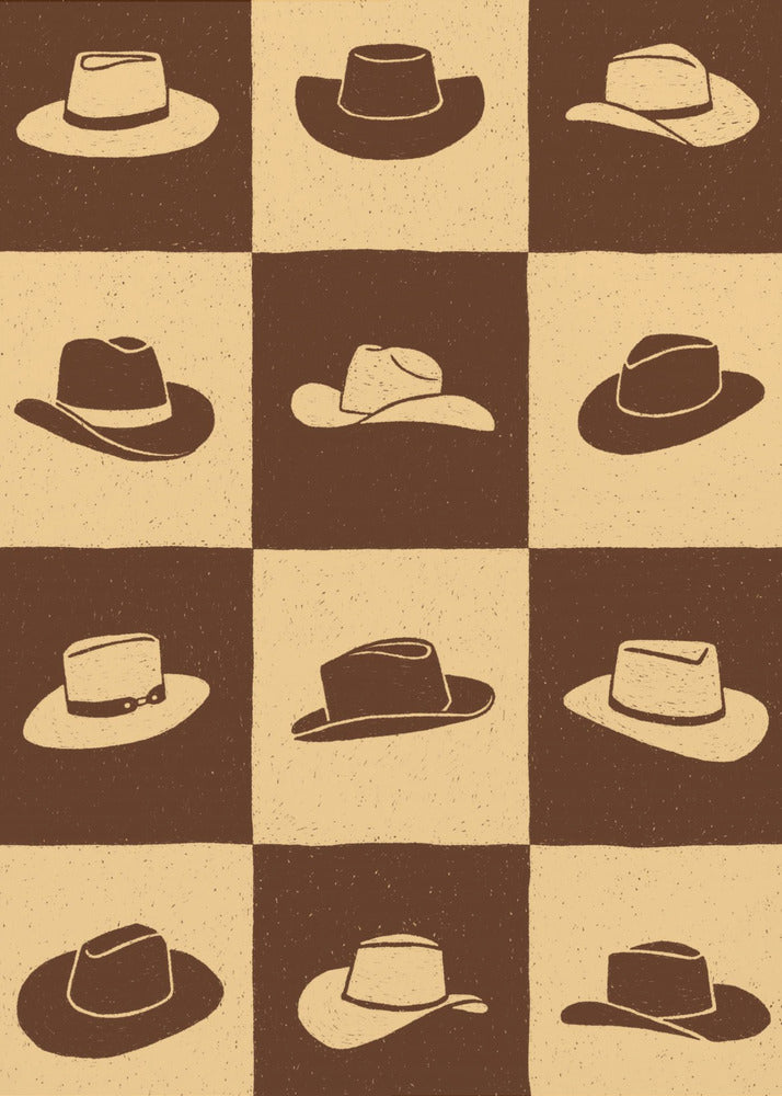 Cowboy Checkerboard | Canvas