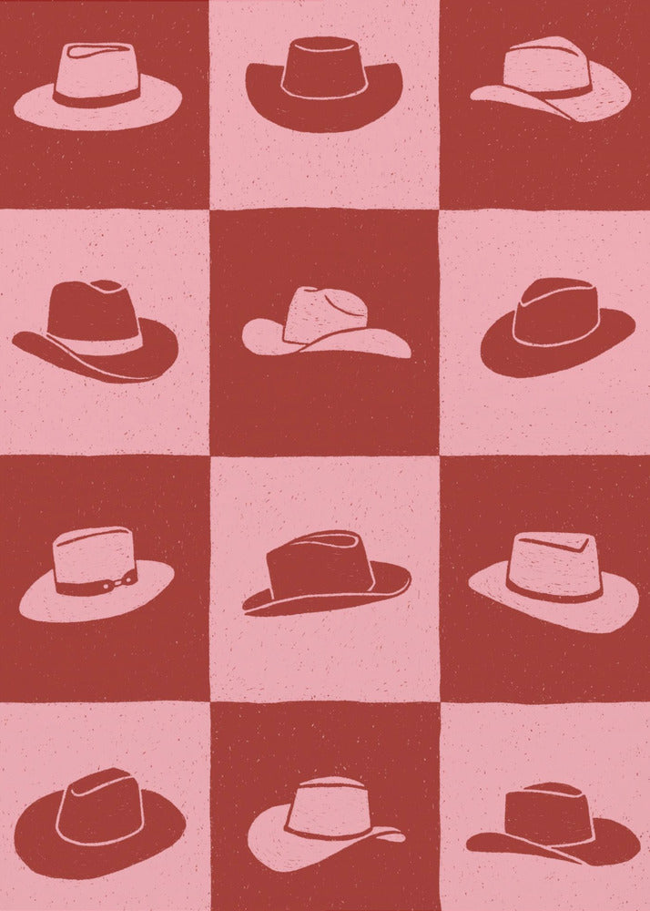 Cowgirl Checkerboard | Poster