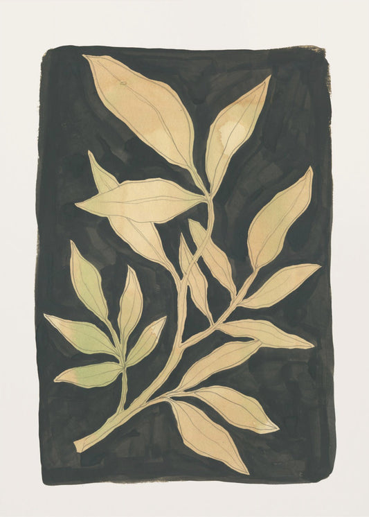 Foliage noir N.1 | Canvas