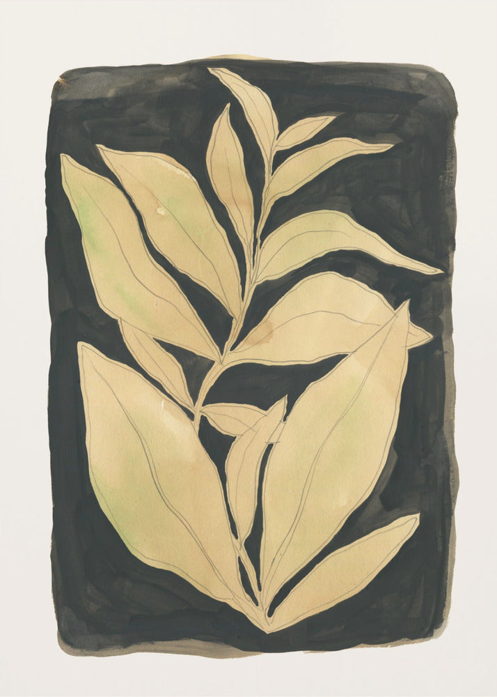 Foliage noir N.2 | Canvas