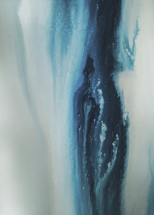 Flowing - Deep Blue | Poster