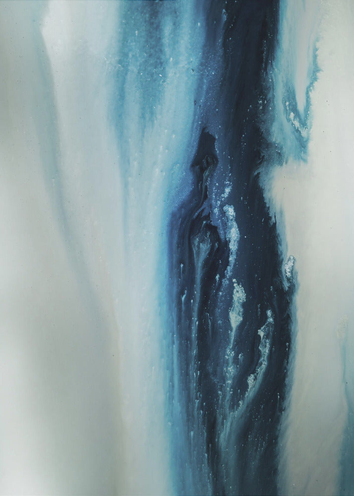 Flowing - Deep Blue | Canvas