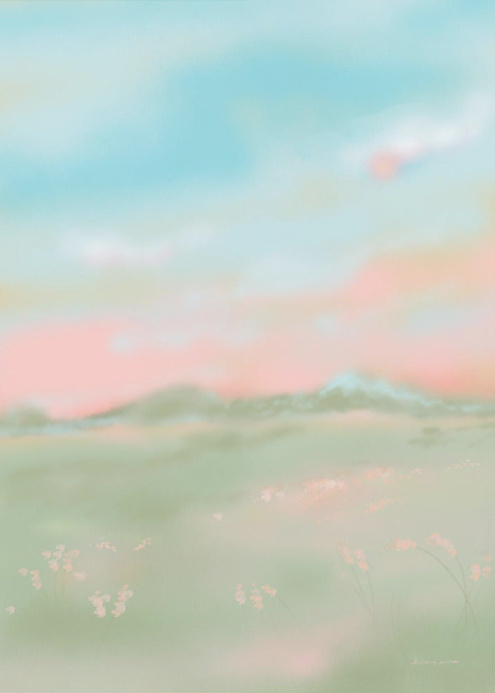 Dreamy Pastel Meadow | Poster