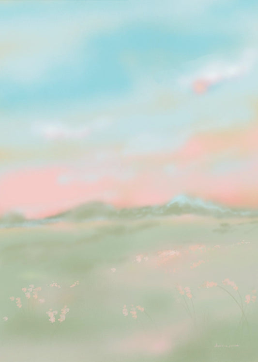 Dreamy Pastel Meadow | Poster
