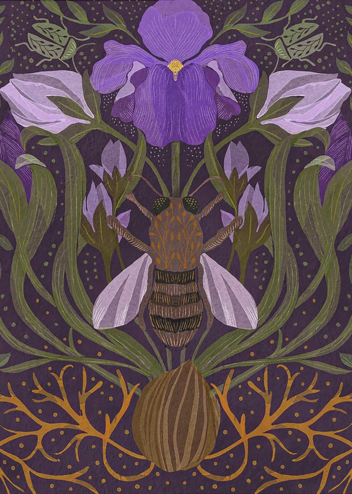 Bee and Iris | Canvas