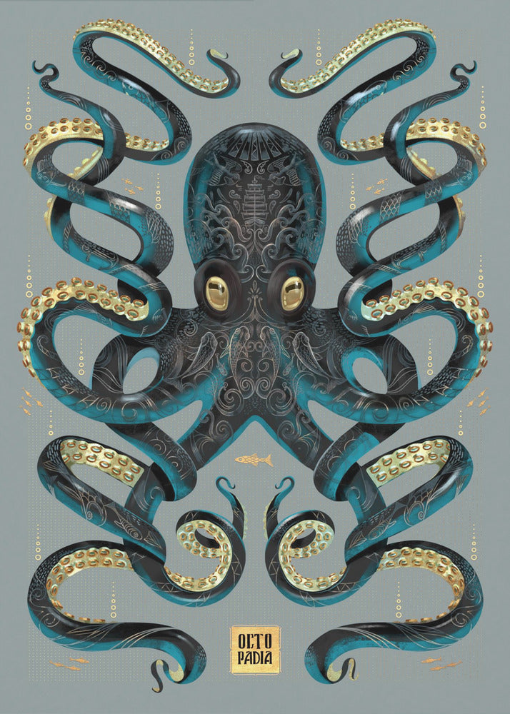 Octopus Black & Gold | Poster
