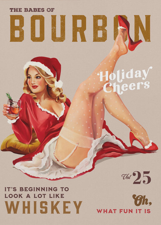 Babes of Bourbon Vol 25 Holiday Cheer Christmas Pinup | Poster