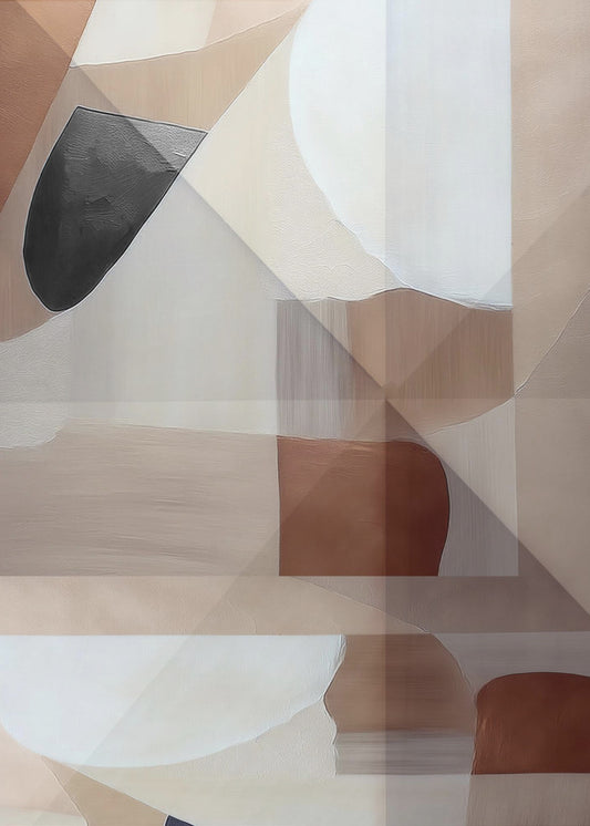 Abstract Copper Neutral Tone Painting 2 | Canvas