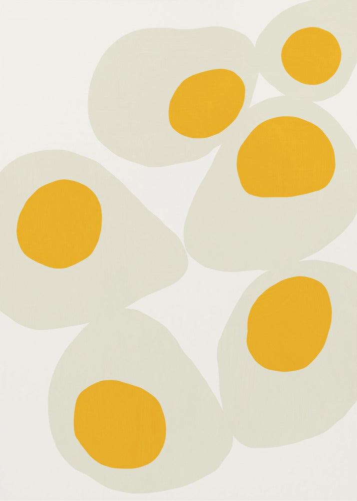 Yellow Eggs food art | Poster