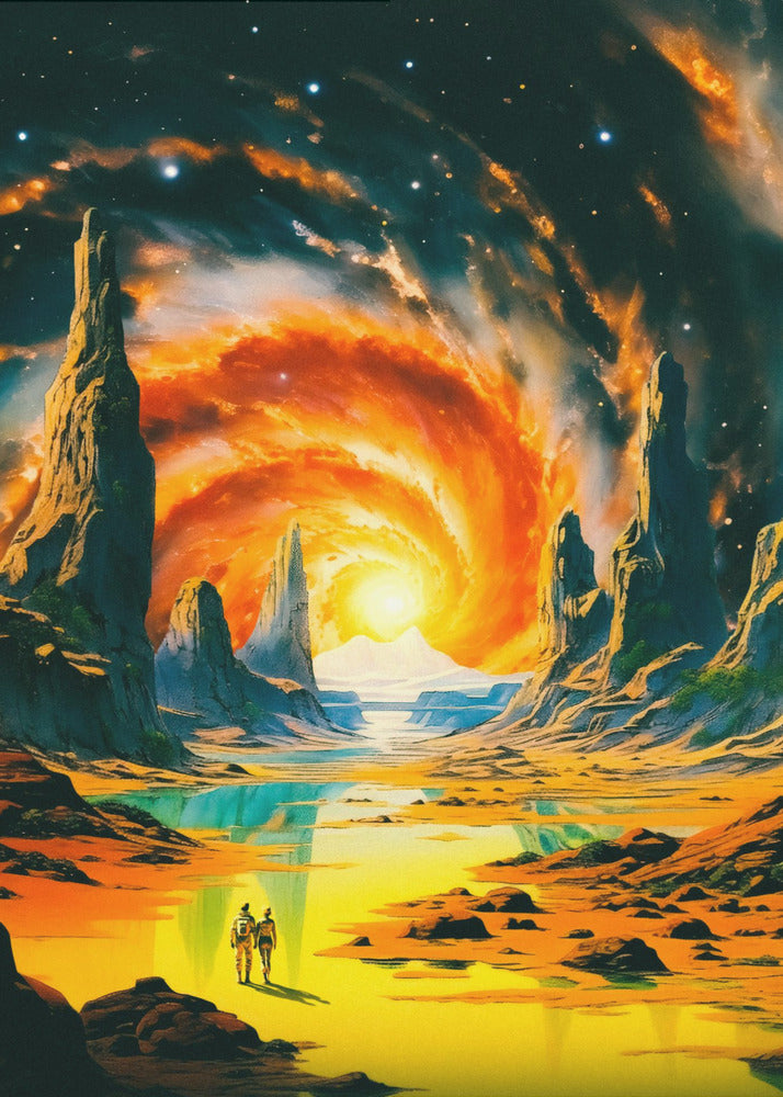 Romantic Space Walk | Canvas