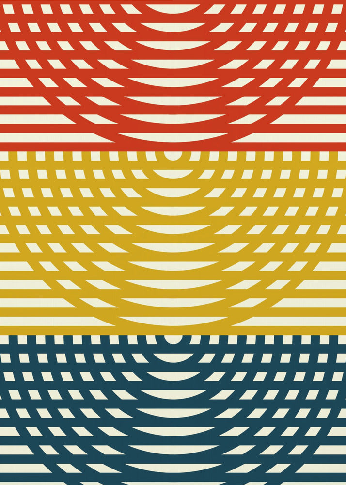 Tri-Color Waves | Poster