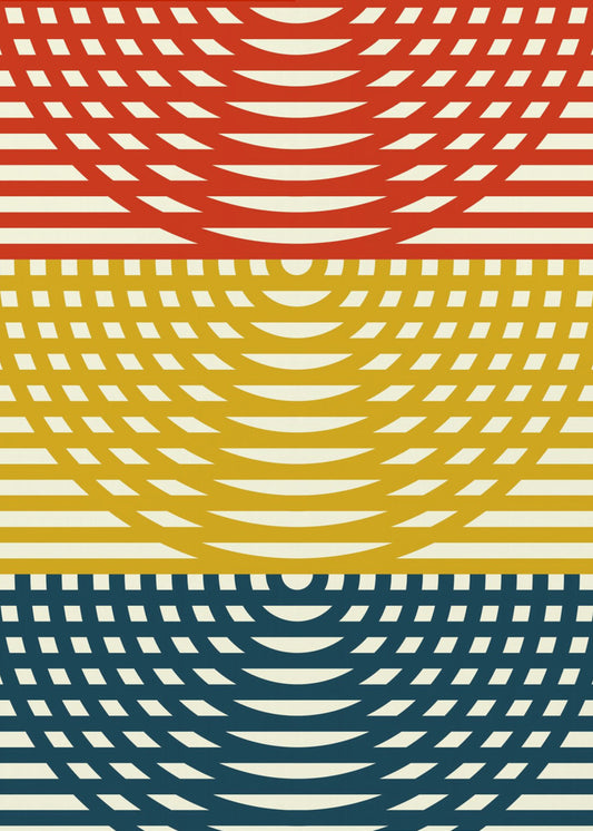 Tri-Color Waves | Poster