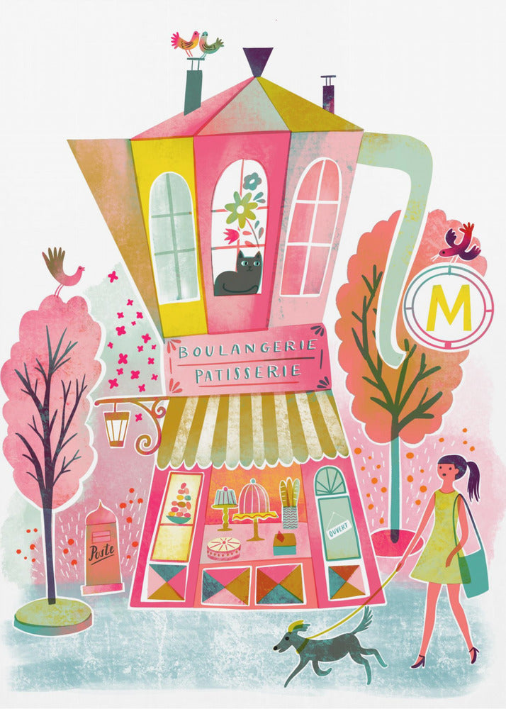 French Coffee Patisserie Vintage | Canvas