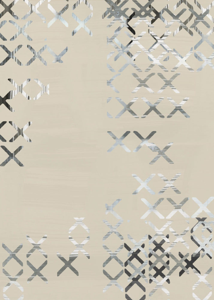 Minimal X Black and White Composition 1 | Canvas