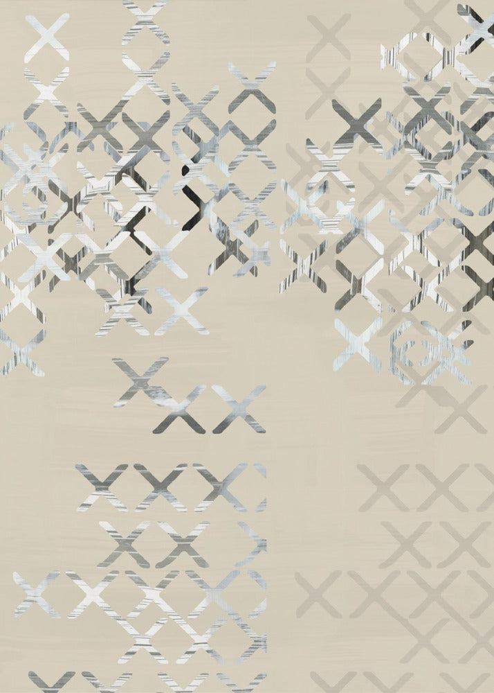 Minimal X's and O's Black and White Composition 2 | Canvas