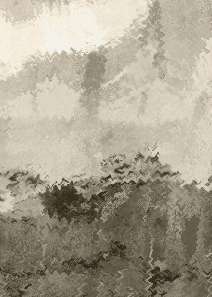 Over the Hills. Reflections. Abstract Lanscape In Neutral Colors No. 2 | Canvas