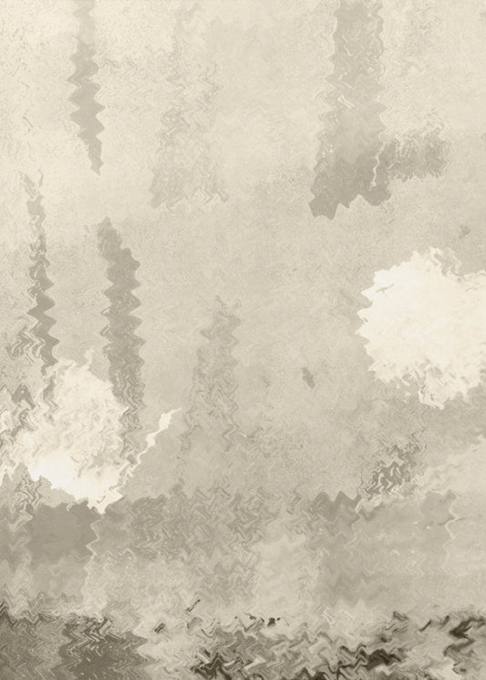 Two Moons. Reflections. Abstract Lanscape In Neutral Colors No.1 | Canvas