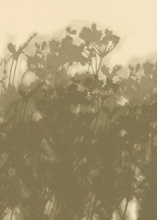 Misty Meadow. Abstract Botanical Art No.2 | Poster