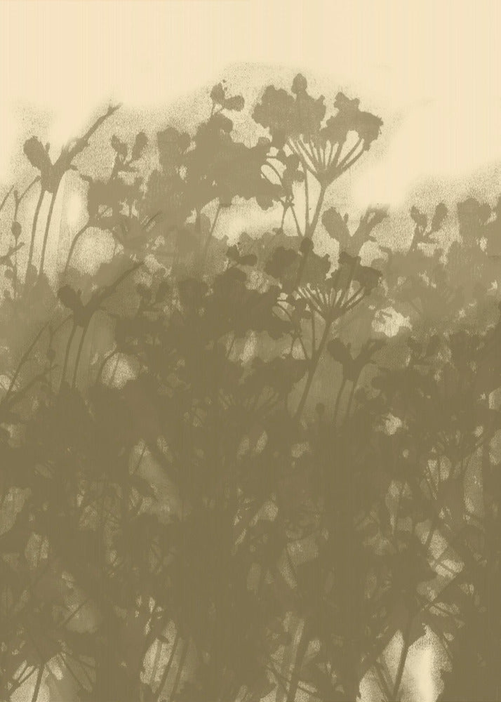 Misty Meadow. Abstract Botanical Art No.2 | Canvas