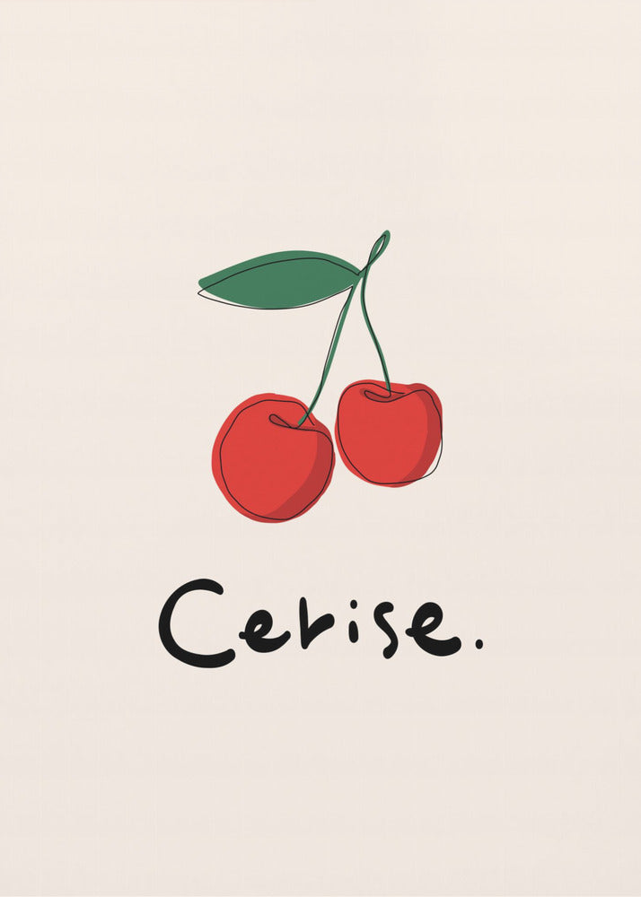 Modern French Fruits Collection &quot;Cherry / Cerise&quot; | Canvas