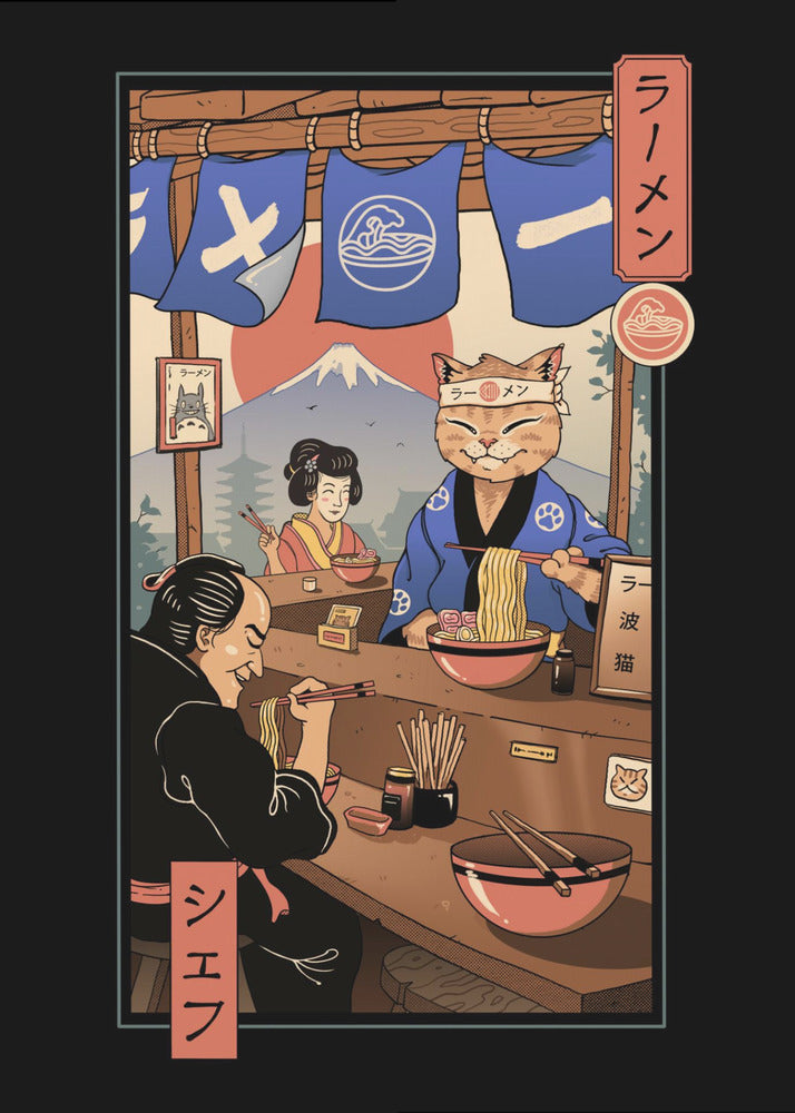 Ramen Meowster | Canvas