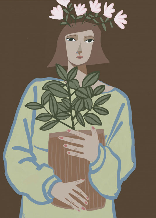 Plant mum brown | Poster